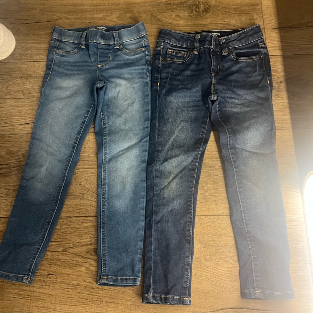 Wonder Nation Girls Set of Two Blue Jeans
